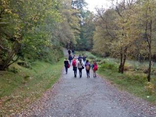 excursión del grupo de curso escolar