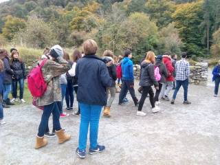 excursión del grupo de curso escolar