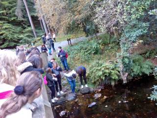 excursión del grupo de curso escolar