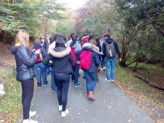 excursión del grupo de curso escolar