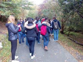 excursión del grupo de curso escolar