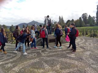 excursión del grupo de curso escolar