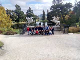 excursión del grupo de curso escolar