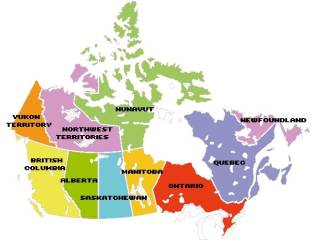 Mapas de ciudades y provincias de Canadá