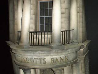 Imagen virtual del banco de Gringotts