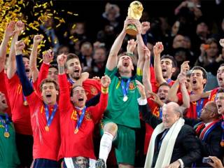 La selección española de fútbol, ganadora del Mundial de Sudáfrica 2010