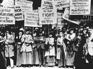 Manifestación de mujere