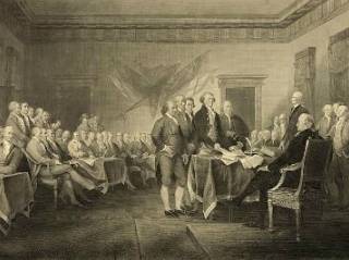 La firma de la Declaración de Independencia