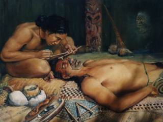 El arte del tatuado maorí
