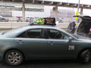 taxi normal con taxímetro en Canadá