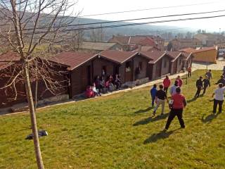 encuentro de colegios en el campamento