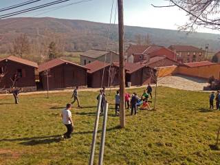 encuentro de colegios en el campamento