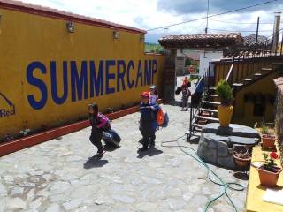 más fotos de la llegada al campamento