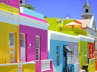Pintorescas casas en Ciudad del Cabo