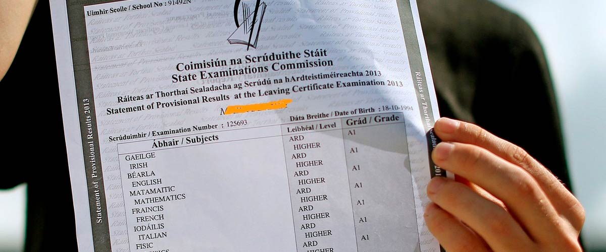 Notas del leaving certificate